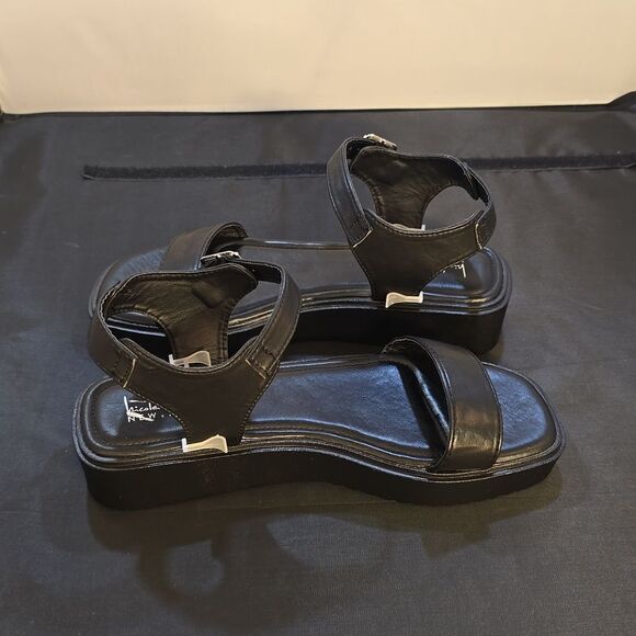 BRAND NEW NICOLE MILLER PLATFORM WEDGE WITH ANKLE STRAP, WOMEN'S SANDAL - Picture 7 of 15